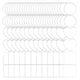 thumbnail image 2 of LLavero de acrílico de 100 Uds., suministros de bricolaje con Kit de agujeros, adorno para colgantes de llavero, llavero artesanal de, 2 of 5