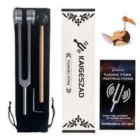 Set De Diapasones Kaigeszad 128 Hz Con Martillo Réflex Para Curar Chakra