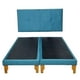 thumbnail image 2 of Cama Europea King Lino Felpa Turquesa, 2 of 3
