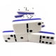 thumbnail image 4 of Domino Marion 5.4x2.8x1.2 cm Azul/Blanco – Juego de 28 fichas, 4 of 7