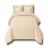 Alonso - Cubrecama 9 Piezas 2 Plazas Quilt Mas Sabanas Mas Cortina De Tela