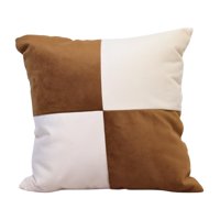 Máxima Design - Cojín Gabriela Café Blanco Felpa 50X50 Cm