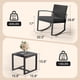 thumbnail image 2 of Juego de muebles de patio Qsun, bistró mecedor con mesa de centro, 2 of 9