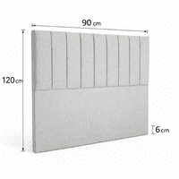 Lore - Respaldo 1 Plaza Gris Claro /Lino Premium | Estilo Elegante