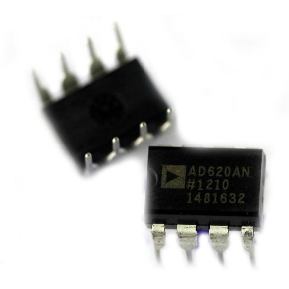Amplificador de instrumentación analógico AD620AN DIP-8 de Analog Devices
