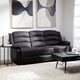 thumbnail image 1 of Sofá 3 Cuerpos Reclinable Moderno Negro Praga 8040SBK, 1 of 8