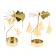 thumbnail image 1 of 2pcs Decoración Navide?a Vela Giratoria Tenedor De Luz De Té Candelabro Dorado, 1 of 5