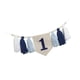 thumbnail image 2 of Banner de silla alta para primer cumpleaños, decoración para fiesta de primer cumpleaños, pancarta con borlas de cuentas de madera para decoración de Azul, 2 of 5