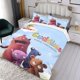 thumbnail image 3 of Los Cuddlies Conjunto de sábanas temático, trío de piezas, cómodo y amigable con la piel, diseño único, regalo de decoración para el hogar para familiares, amigos y fans,135cm *200cm, 3 of 6