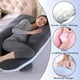 thumbnail image 3 of Almohada para embarazadas, almohada en forma de U desmontable y lavable, cojín grande, almohada de cintura, 3 of 5
