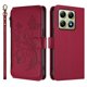 thumbnail image 2 of Funda Cartera Mariposa para [Xiaomi 14T] con Soporte y Cremallera Rojo, 2 of 6