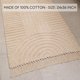 thumbnail image 4 of Alfombra KIBAGA Beautiful Boho con borlas de algodón, 60 x 90 cm, lavable, 4 of 8