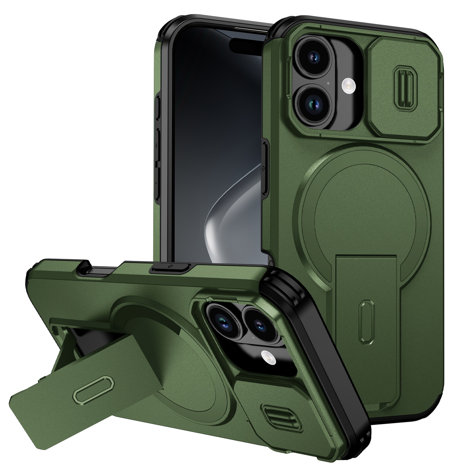 Funda Foxdock Para Iphone 17 – Magnética Antigolpes Con Soporte Y Protección Doble