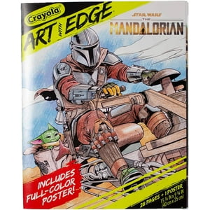 Crayola Mandalorian Coloring Book With Poster, Baby Yoda Featured, Styles Vary, 28 Pages