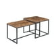 thumbnail image 1 of Juego de 2 Mesas de Centro Telman - Madera y Metal, 1 of 3