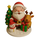 thumbnail image 1 of Figura Navideña - Diorama Papá Noel, Reno y Muñeco de Nieve, 1 of 2