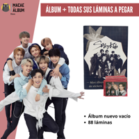 Macae - Mini Álbum Straykids + Todas Sus Láminas A Pegar
