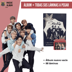 Macae - Mini Álbum Straykids + Todas Sus Láminas A Pegar