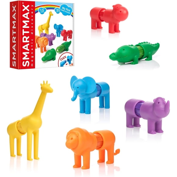Juguete Magnético SmartMax Animales Safari STEM 18 Piezas