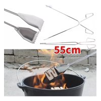 Genérico - Pinzas Tenazas De Acero Asado Carbón Pan Carnes Repostería