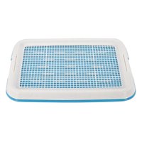 Magideal - Bandeja De Entrenamiento Para Ir Al Baño Para Perros, Extraíble, Fácil De Limpiar Con Pestillo Seguro, Rincón De Entrenamiento Para Ir Al Baño En Inte Azul