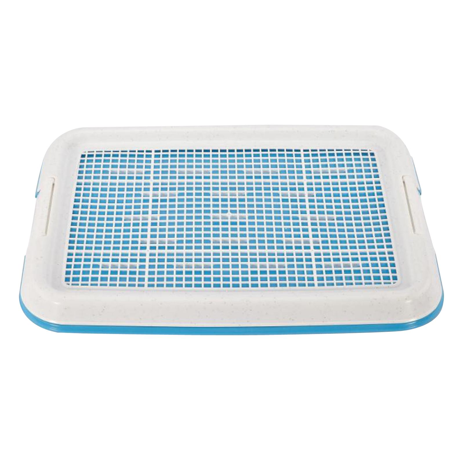 Magideal - Bandeja De Entrenamiento Para Ir Al Baño Para Perros, Extraíble, Fácil De Limpiar Con Pestillo Seguro, Rincón De Entrenamiento Para Ir Al Baño En Inte Azul