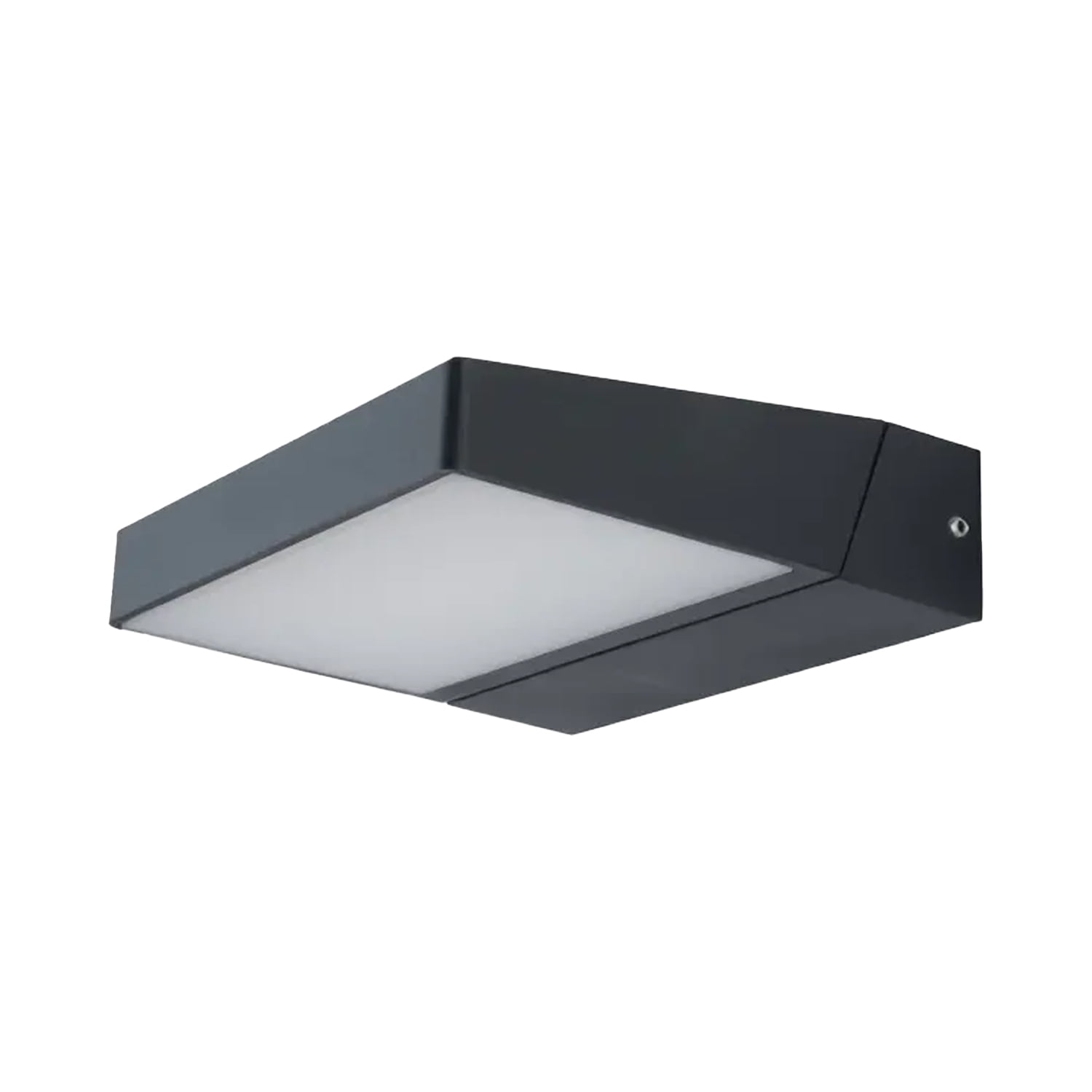 Want - Apliqué Led Cuadrado Móvil Negro 18w Luz Cálida