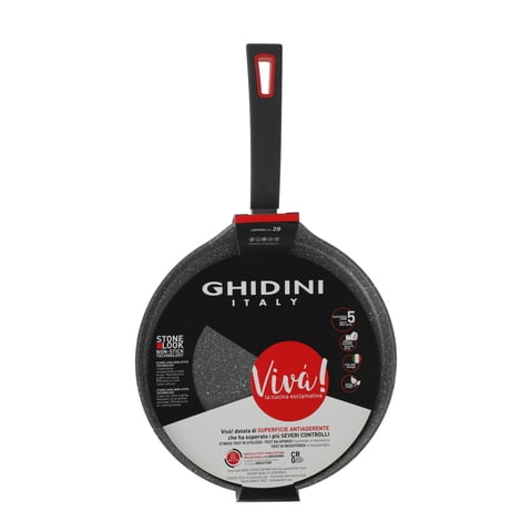 Ghidini - Sarten Panquequera 28 Cm Acero Inox Viva