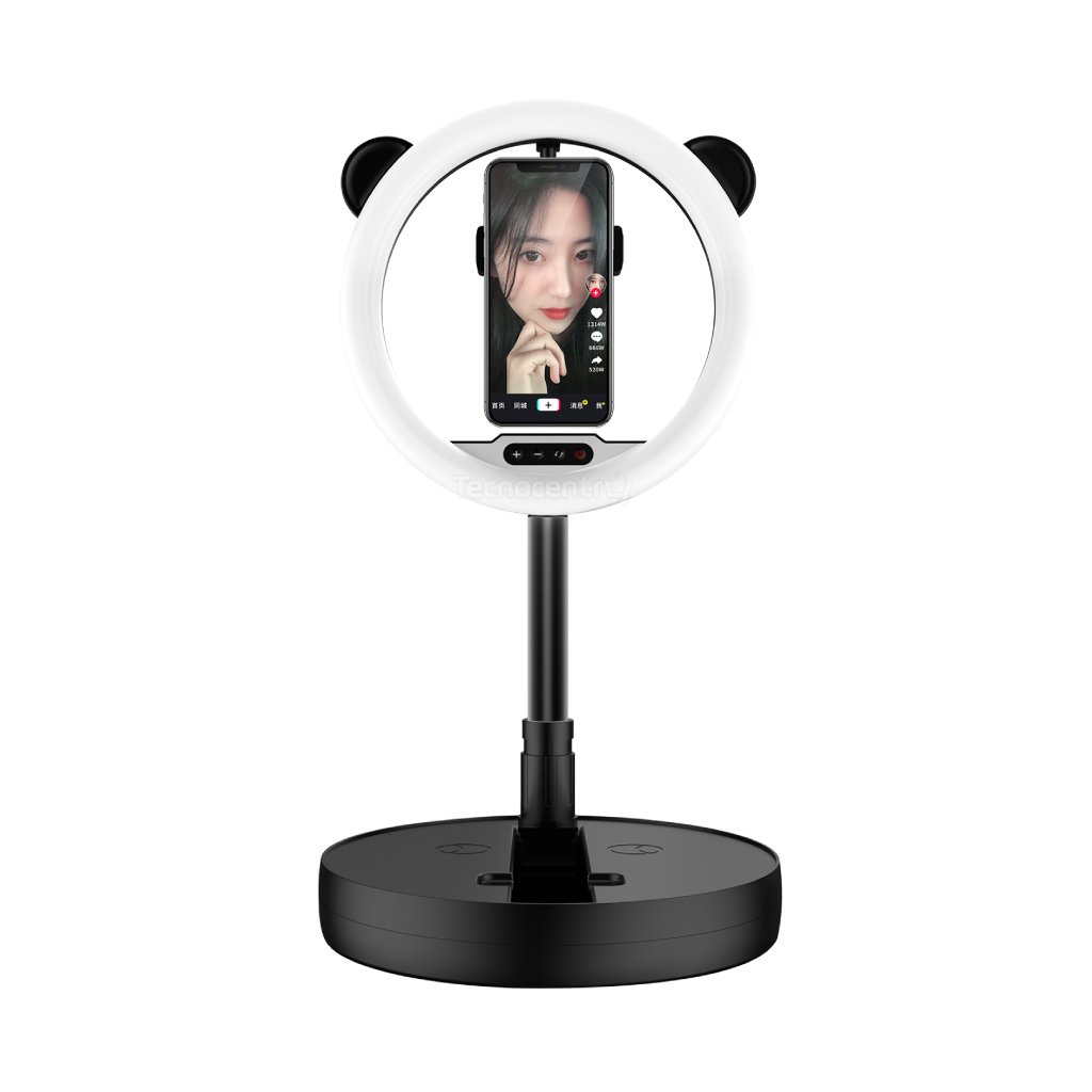 Movi - Aro De Luz Portátil G2 Con Base Redonda Color Negro