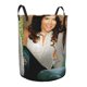 thumbnail image 2 of Las Chicas Gilmore Cesta de lavandería de gran capacidad redonda con asa, bolsa para ropa sucia plegable, almacenamiento para dormitorio, baño y lavadero 44x35 cm, 2 of 6