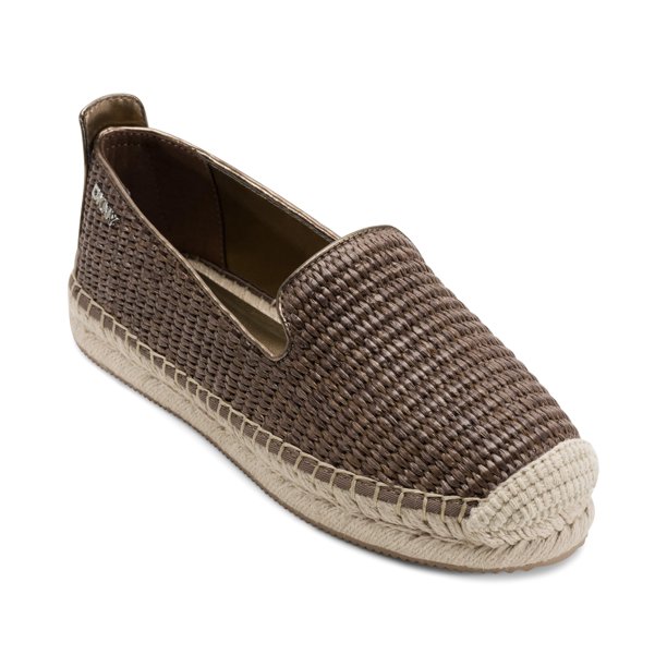 Alpargata Mallandra de DKNY para mujer, punta cerrada, color mule, color marrón 8.5