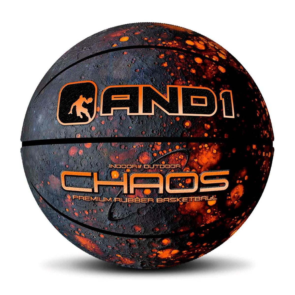 And1 - Balón De Baloncesto De Goma Premium Chaos Meteorito Talla 7