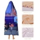 thumbnail image 4 of Cazadores del Clima Manta Capa con Capucha Anti-Bolitas, Manta de Lana Ártica Suave, Manta Portátil de Felpa Ligera y Lujosa, Poncho para Siesta en Casa y Oficina, 100*130cm, 4 of 6