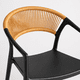 thumbnail image 4 of Silla Ratán Negra Moderna Con Brazos Para Comedor O Living, 4 of 8