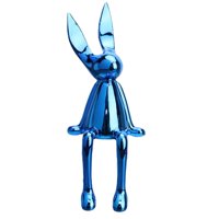 Magideal - Estatuilla De Resina, Artesanía, Escultura Simple Coleccionable Creativa Para , Estantería, Oficina, Dormitorio, Decoración , Azul L L Azul