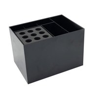 Magideal - Organizador De Salón, Soporte Para Cepillo De Pelo, Soporte Portátil Para Tijeras De Salón, Caja De Almacenamiento De Herramientas De Peluquería Para Negro