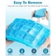 thumbnail image 4 of Bandejas para cubitos de hielo ZDPMK de silicona de fácil liberación, 15 cubos, paquete de 2, 4 of 6