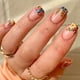 thumbnail image 1 of 24pcs Spring Summer Flower Leaves Fake Nails, Nude Pink Press On Nails Medium, Glossy Square Glue On Nails, Full Cover ABS False Nails With Glue Sticker And Nails File For Women And Girls, 1 of 2