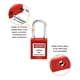 thumbnail image 4 of Candado de seguridad QWORK rojo con etiqueta de bloqueo con 10 candados y 20 llaves, 4 of 8