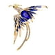 thumbnail image 3 of Broche De Mujer Pin Phoenix Accesorios Joyería Para Bufanda Sombrero Azul, 3 of 5