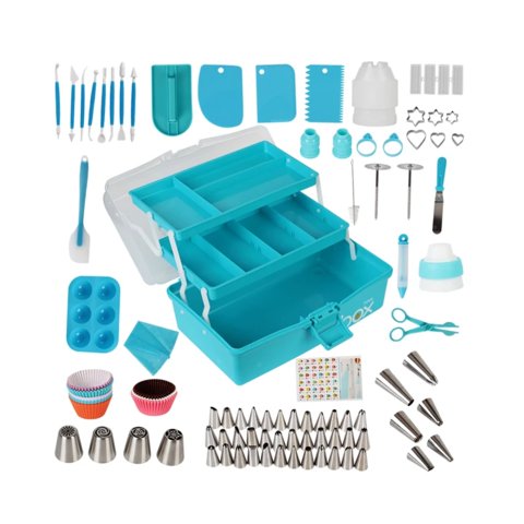 Importclick - Kit Maleta Decoración Repostería 236 Pcs Herramientas 3 Niveles