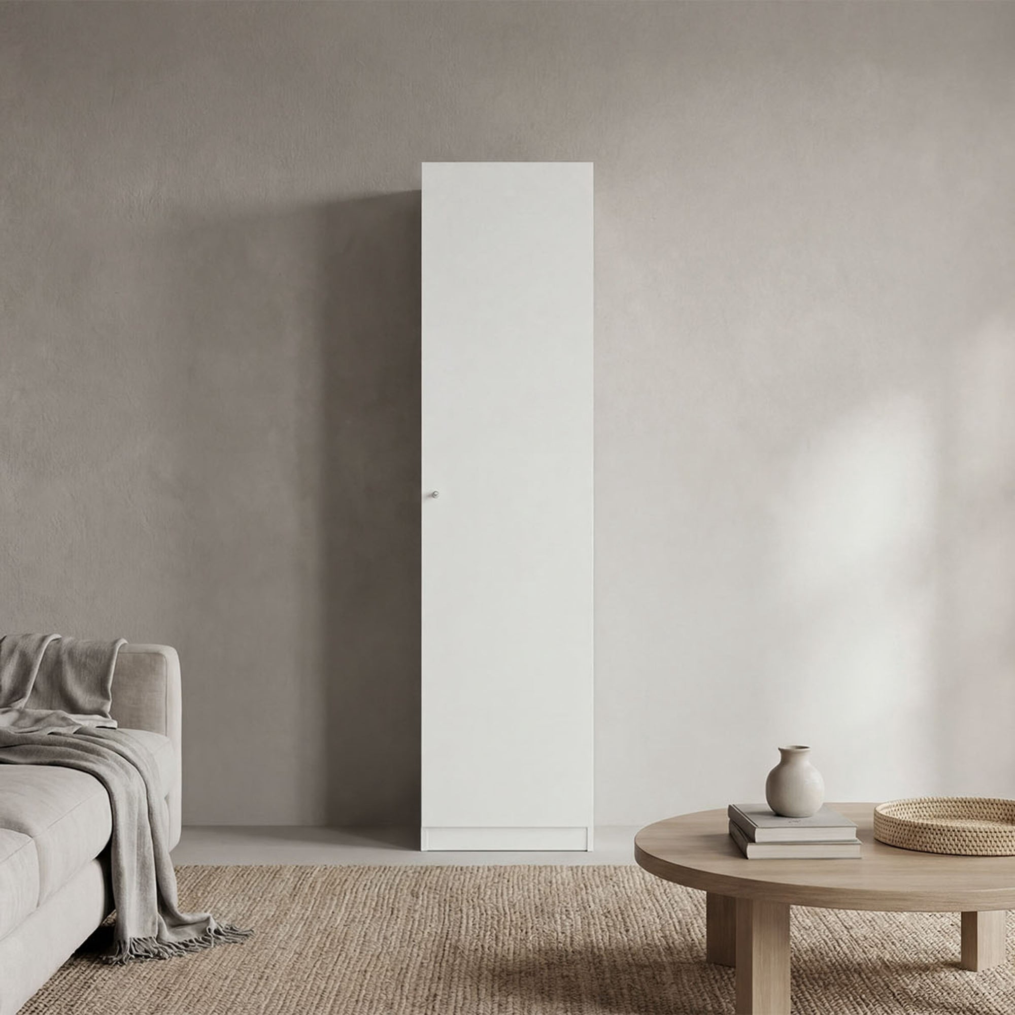 Tuhome - Estante 1 Puerta Home-e5 Blanco 180,6x45,0x31,4 Cm