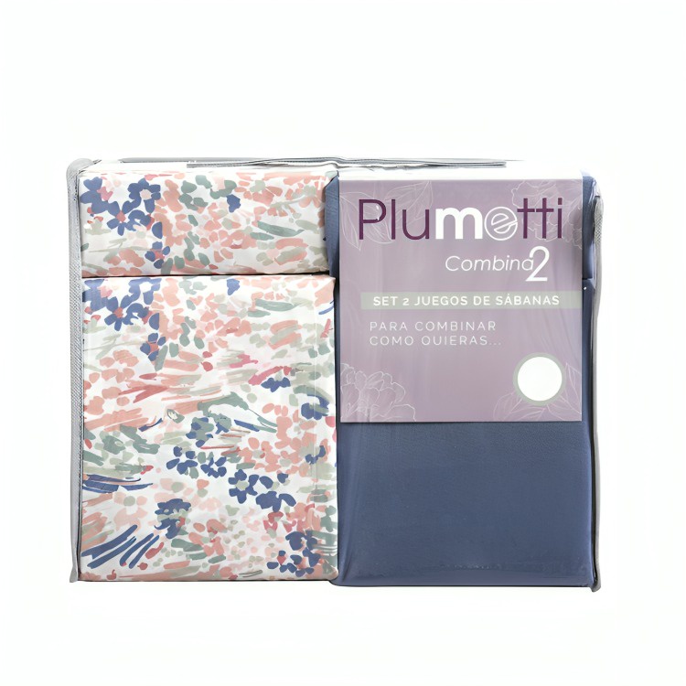 Mashinni - Set 2 Sábanas 2 Plazas Plumetti Rabat