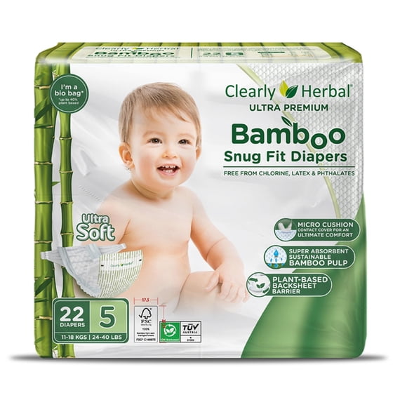 Pañales Bambú Premium 88 Unidades 11 a 18 Kg.