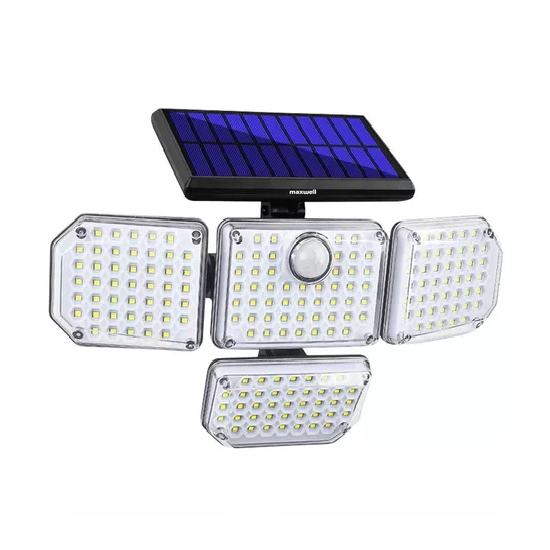 Genérico - Foco Led Solar Exterior Maxwell Sensor Movimiento 4 Direcciones