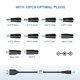 thumbnail image 4 of Cable de alimentación Powseed de 5 V DC USB a DC con 10 adaptadores, 4 of 7