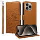 thumbnail image 3 of Funda Cartera para iPhone 15 Pro Perro Cachorro Grabado con Tarjetas Soporte Correa Marrón, 3 of 6