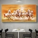 thumbnail image 1 of 1pc Seven White Horses Galloping Horse To Success Living Room Furniture Decoration Painting Frameless 15.75*31.5inch, 1 of 2