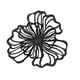 thumbnail image 3 of Decoración De Pared De Flores De Metal, Decoración Floral Para Colgar En La Pared, Para Hotel, Baño, Cocina, Negro, Pequeño, 3 of 5