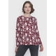 thumbnail image 1 of Sweater Mujer Camant Print Burdeo Corona, 1 of 5